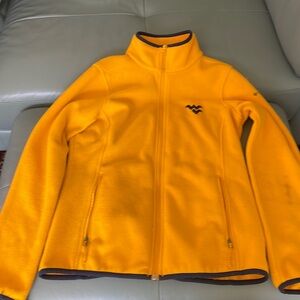 Yellow and blue West Virginia zip up